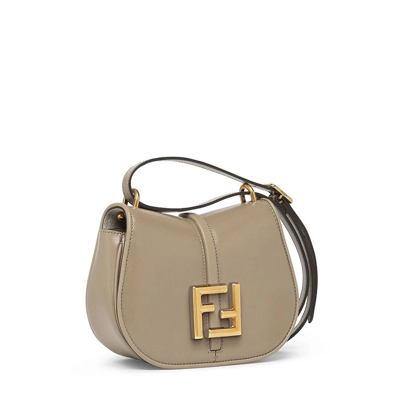 Affordable HOT Grey Mini Fendi C'mon Calf In Leather Bag 0818